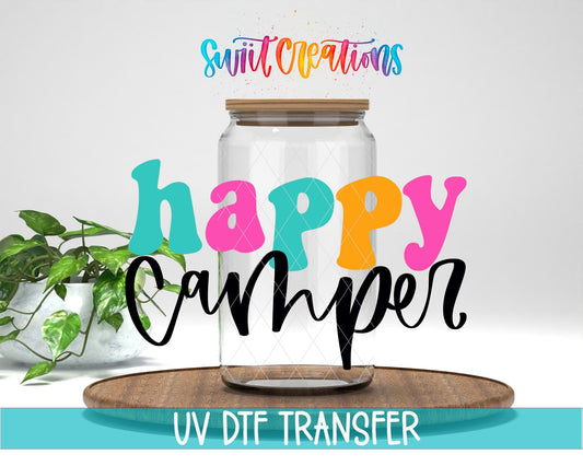 Happy Camper UV DTF Decal | UV1128 - Swiit Creations