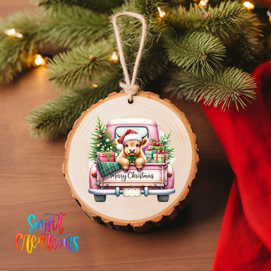 Highland Cow UV DTF Ornament Transfer | O-1735 - Swiit Creations