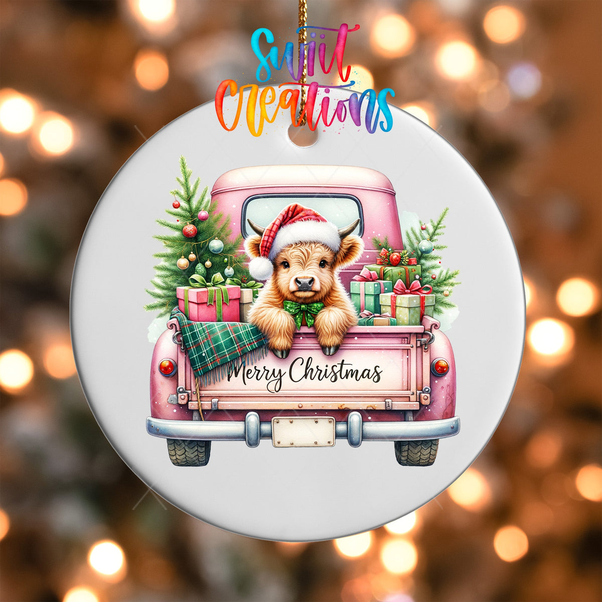 Highland Cow UV DTF Ornament Transfer | O-1735 - Swiit Creations