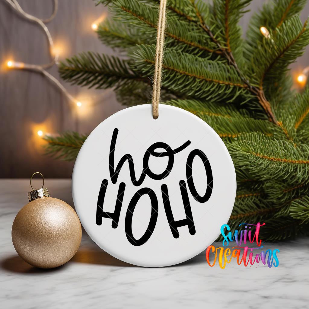 Ho Ho Ho Christmas UV DTF Ornament Decal O-011 - Swiit Creations