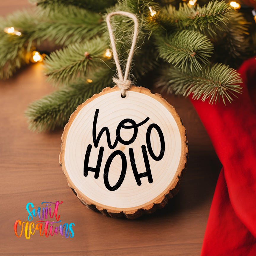 Ho Ho Ho Christmas UV DTF Ornament Decal O-011 - Swiit Creations