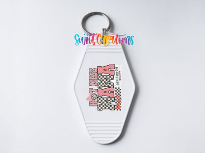 Hot Mess Mama Motel Keychain UV DTF Transfer | Funny Mom Saying | MK1986 - Swiit Creations