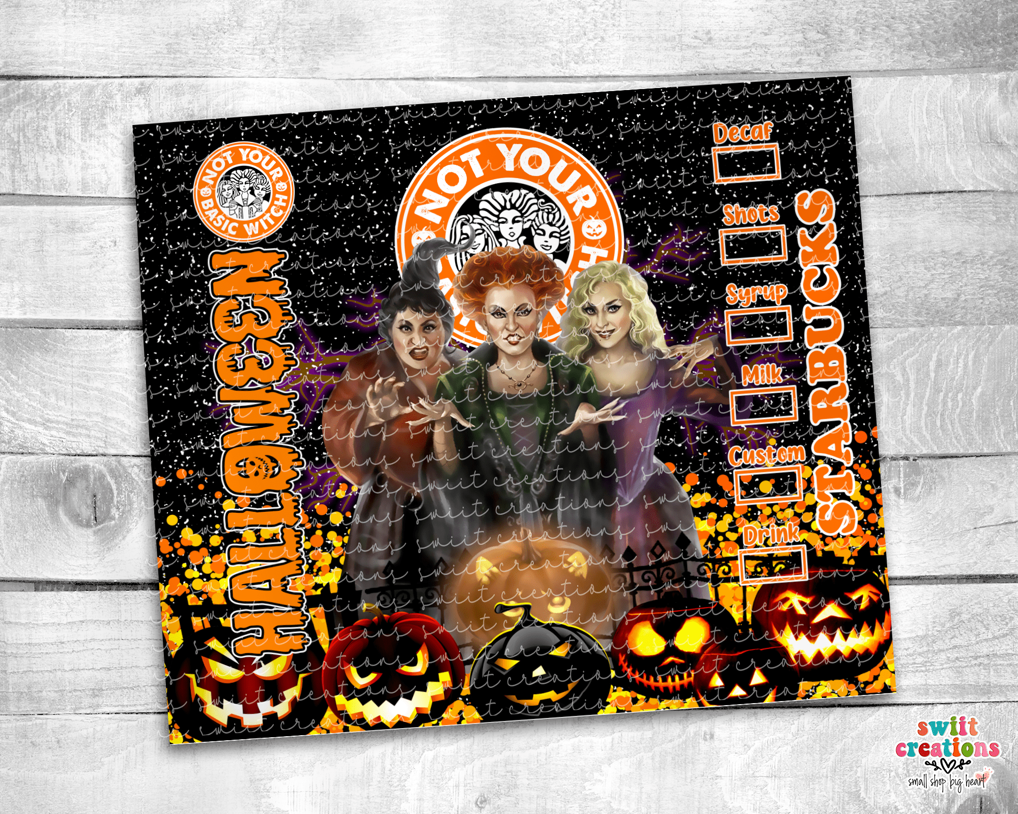 HP SBUX Halloween Tumbler (T369) - Swiit Creations