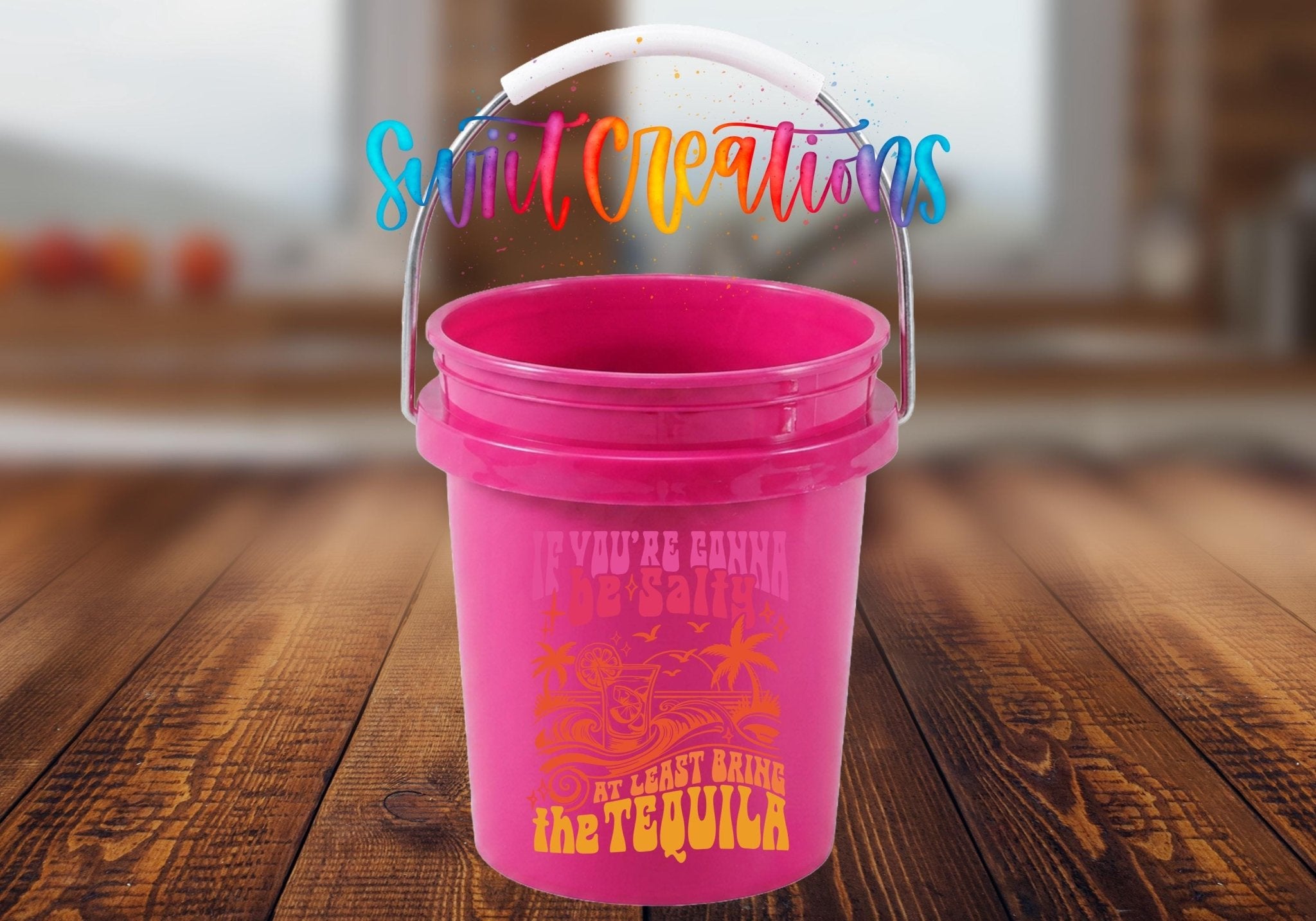 If You're Gonna Be Salty Bring The Tequila Mini Bucket UV DTF Transfer | MB1558 - Swiit Creations