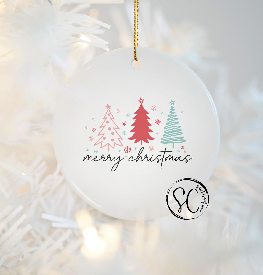 Merry Christmas UV Dtf Transfer for Ornament Christmas UV Dtf Print Christmas Ornament UvDtf Christmas Ornament Transfer O-1149