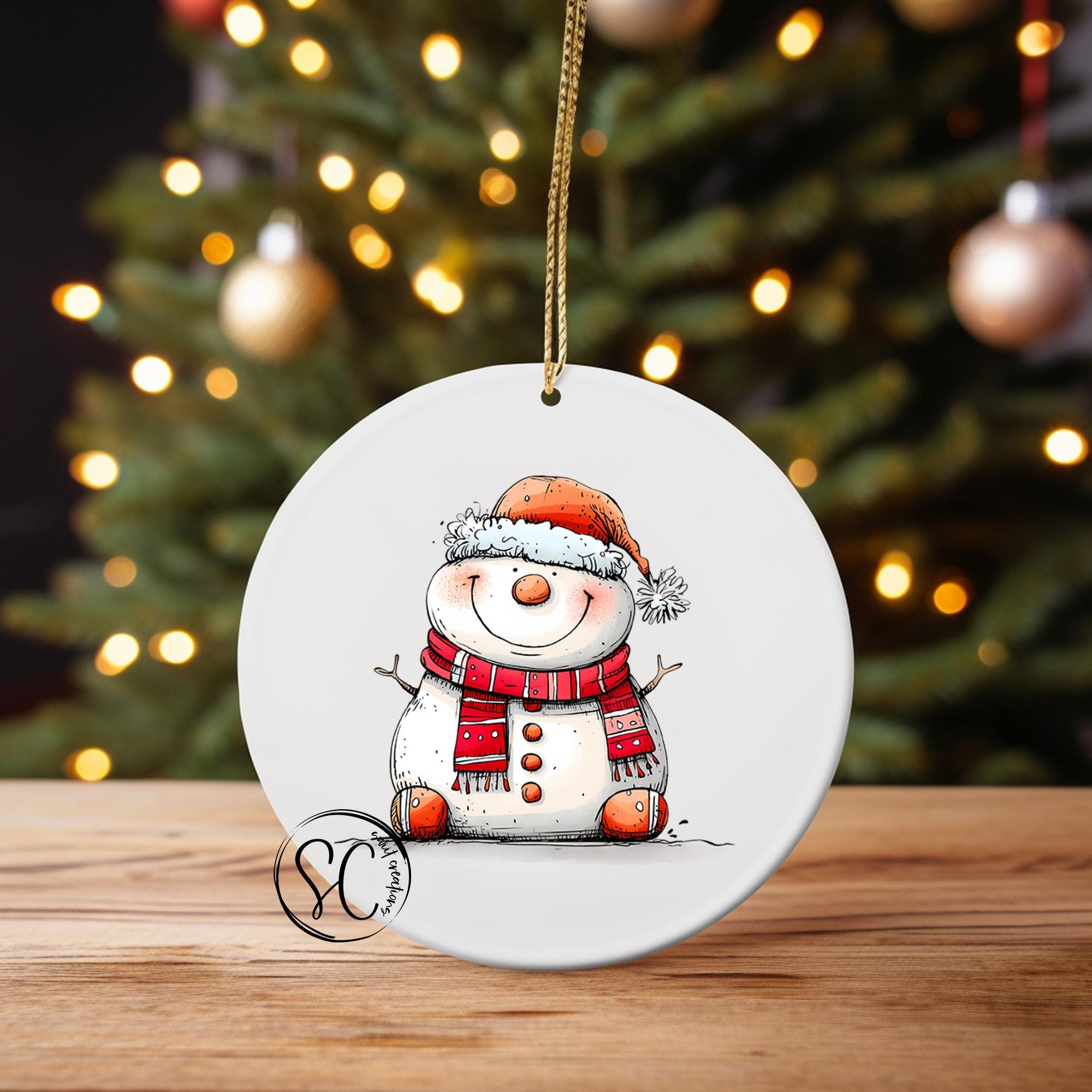 Snowman Christmas UV DTF Transfer for Ornament O-1274UV