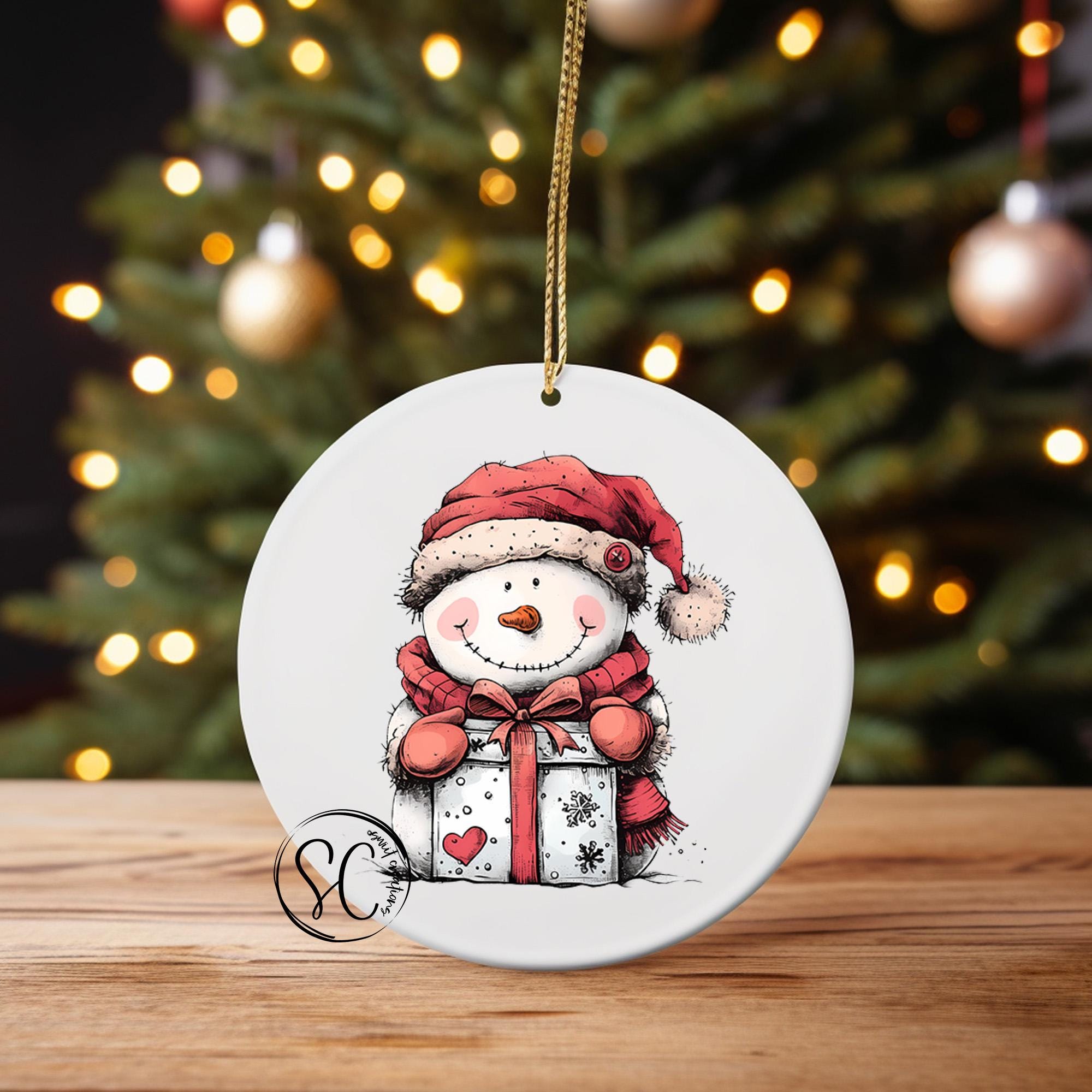 Snowman UV DTF Transfer for Ornament O-1279UV