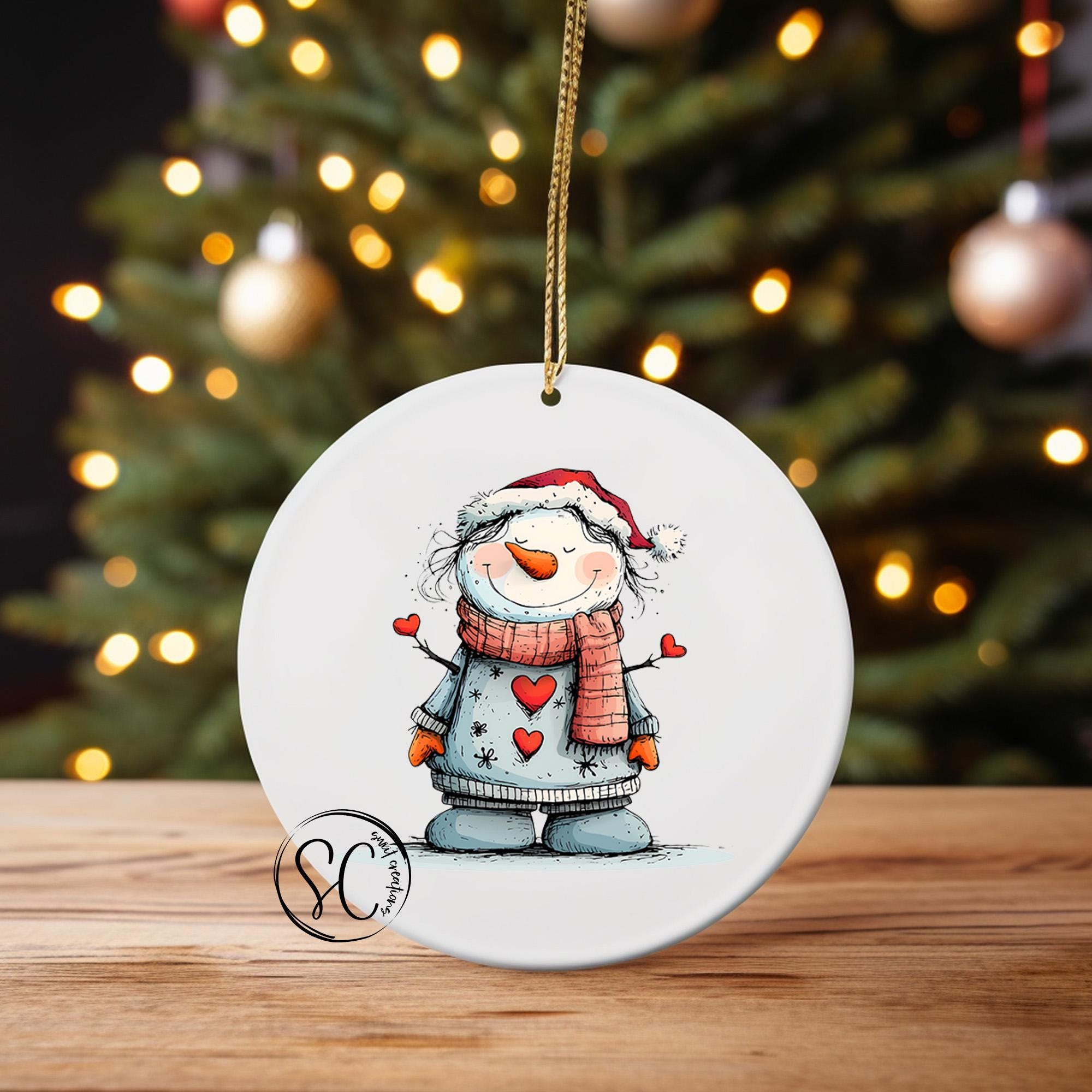 Snowman UV DTF Transfer for Ornament O-1283UV