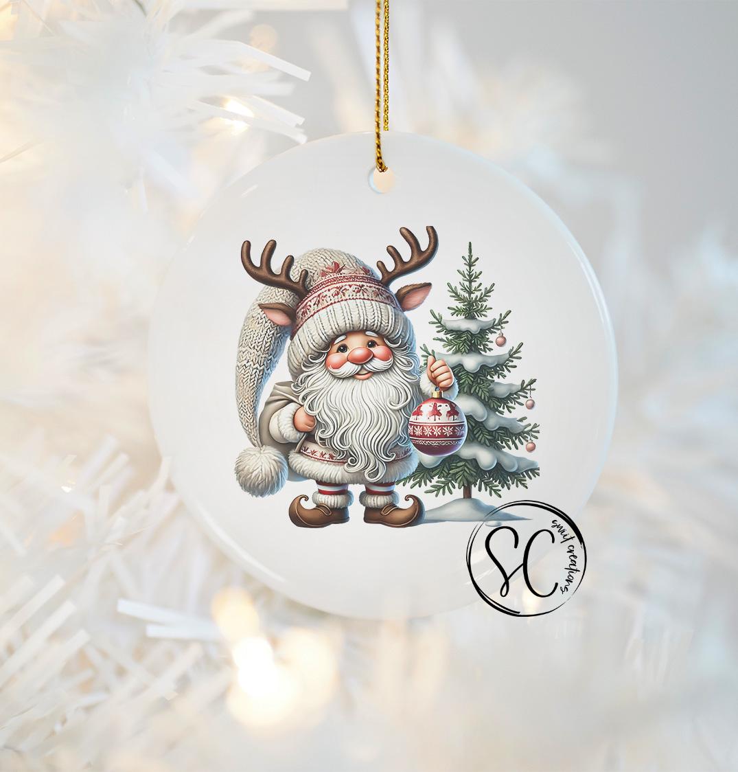 Santa Christmas UV DTF Ornament Transfer O-1102UV