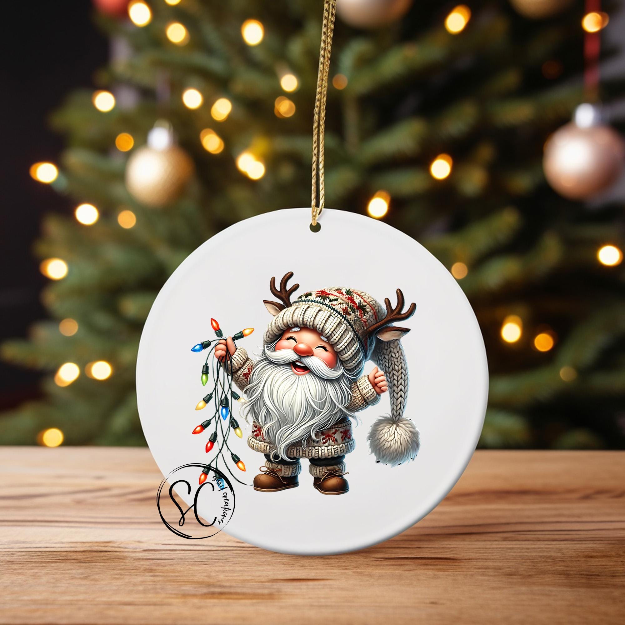 Santa Christmas UV DTF Ornament Transfer O-1111UV