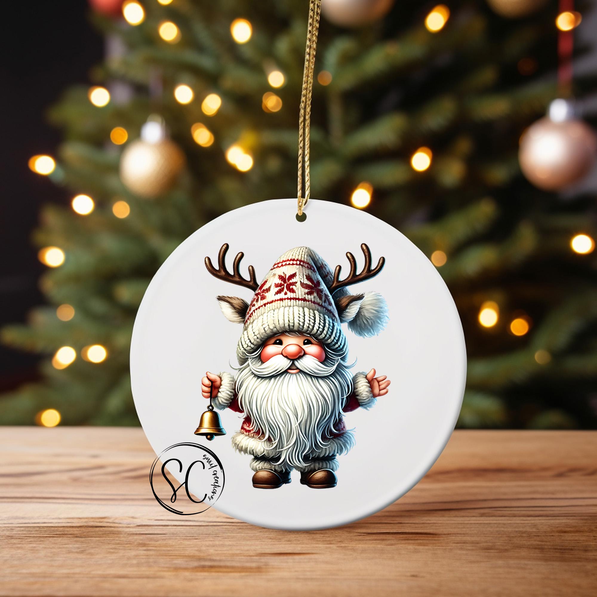 Santa Christmas UV DTF Ornament Transfer O-1122UV