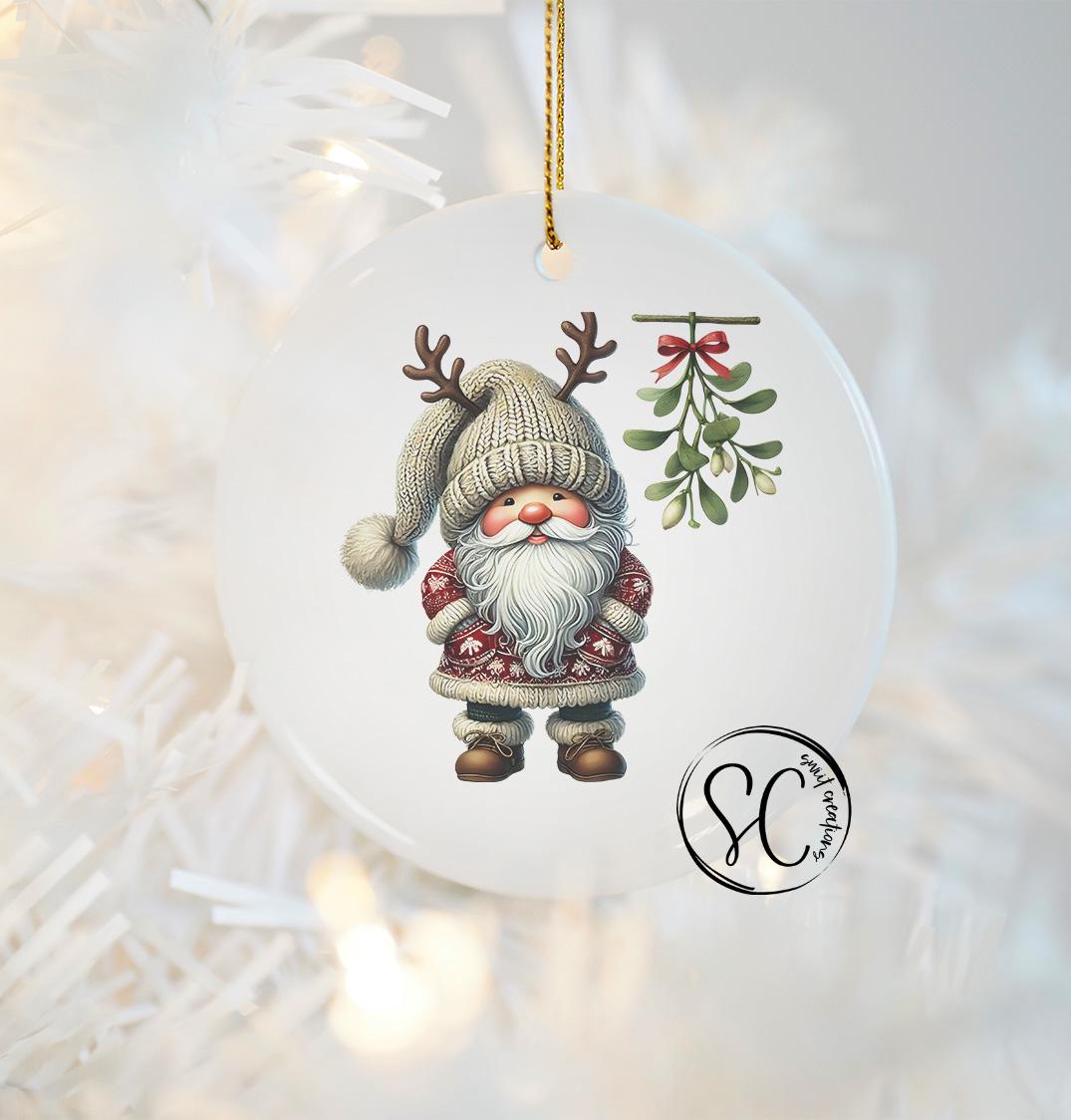 Santa Christmas UV DTF Ornament Transfer O-1125UV
