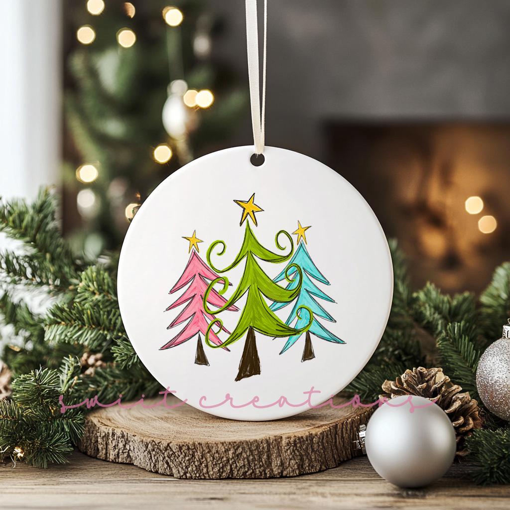 Christmas UV DTF Ornament Transfer O-1158UV