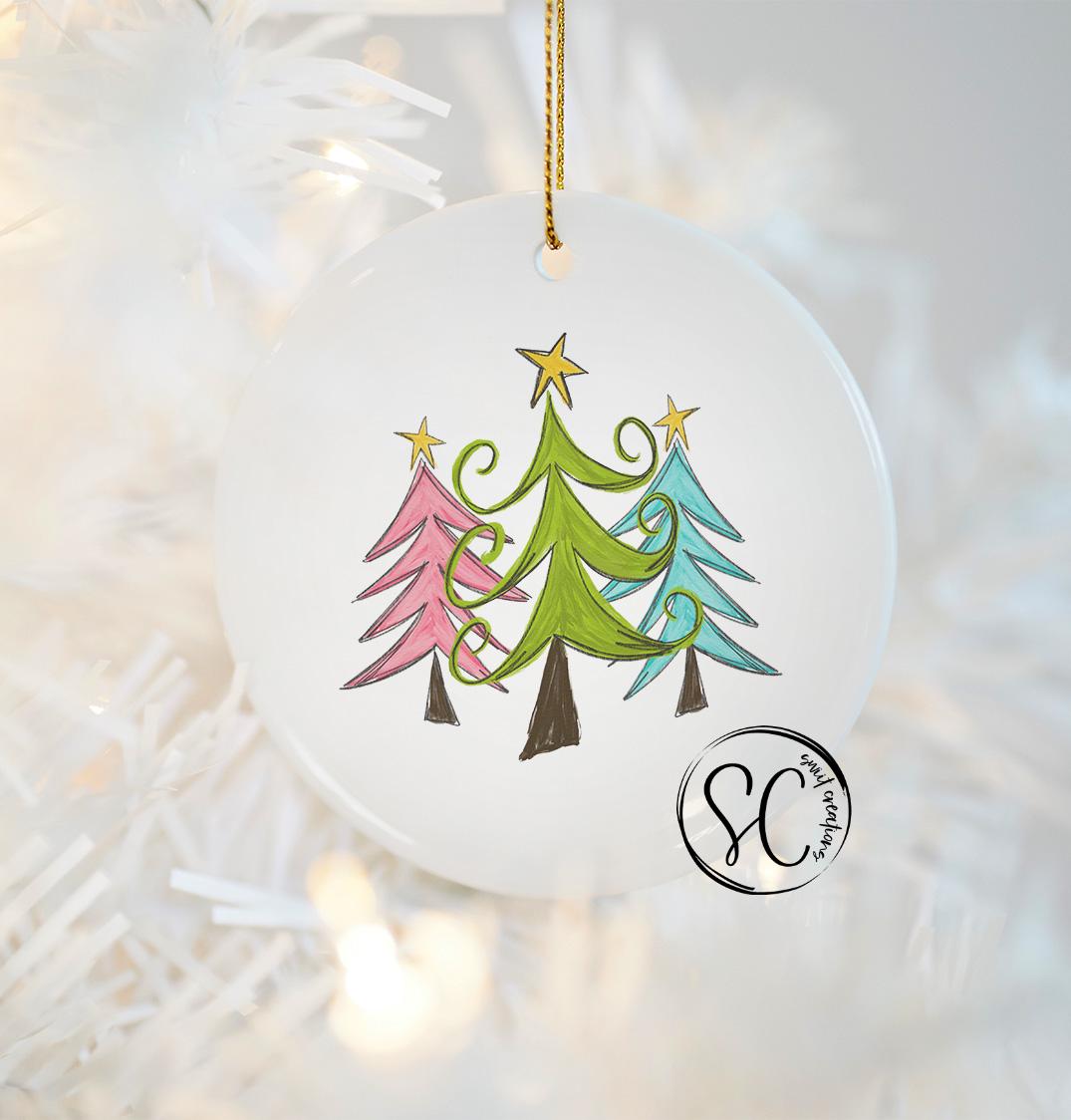 Christmas UV DTF Ornament Transfer O-1158UV