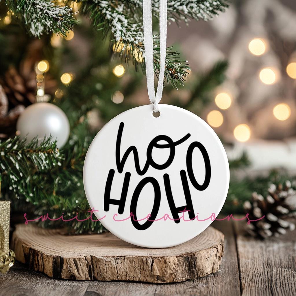 Ho Ho Ho Christmas UV DTF Ornament Transfer OO-011UV