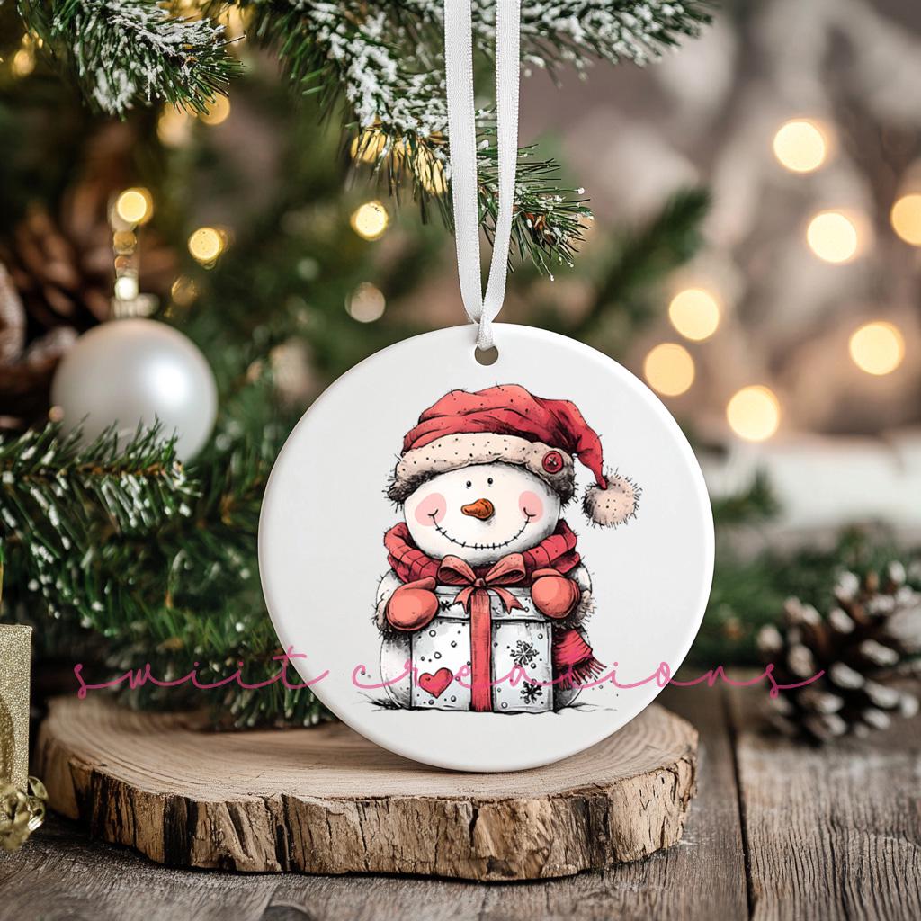 Snowman UV DTF Transfer for Ornament O-1279UV