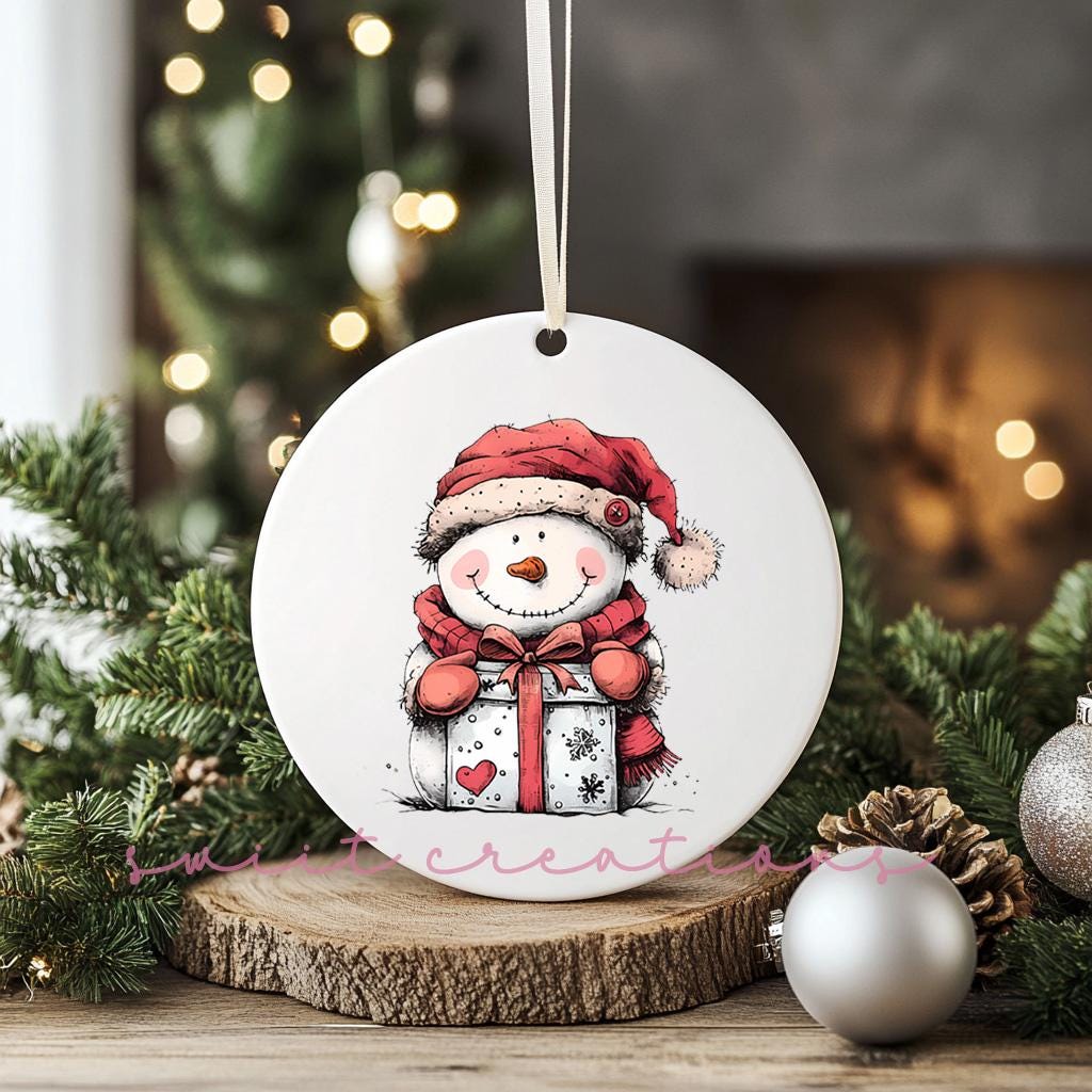 Snowman UV DTF Transfer for Ornament O-1279UV