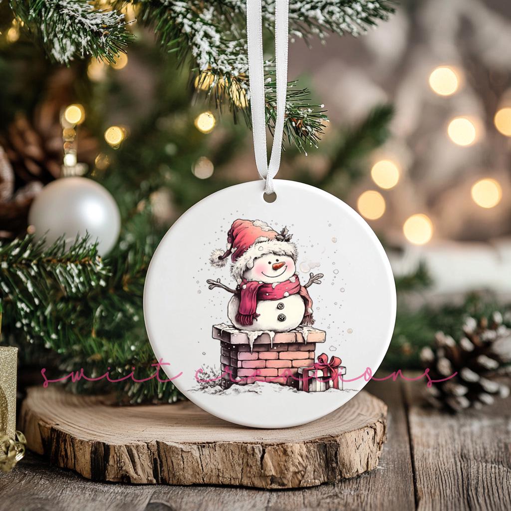 Snowman UV DTF Transfer for Ornament O-1281UV