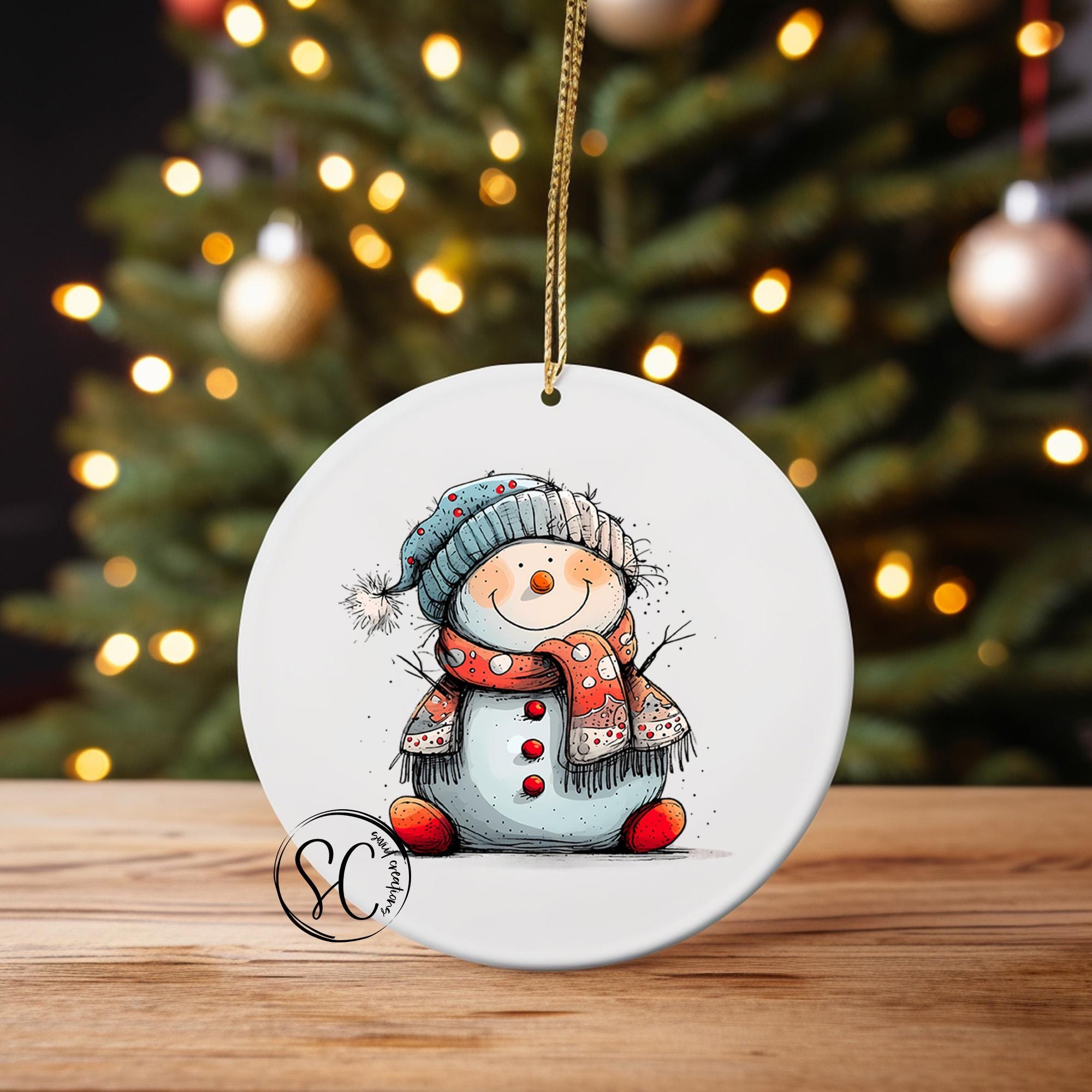 Snowman UV DTF Transfer for Ornament O-1285UV