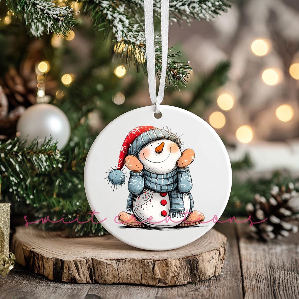 Snowman UV DTF Transfer for Ornament O-1286UV