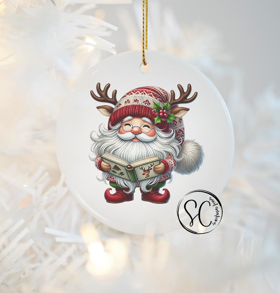 Santa Christmas UV DTF Ornament Transfer O-1110UV