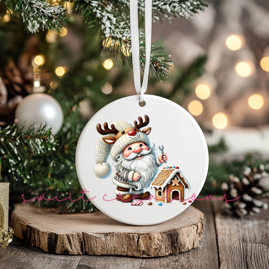 Santa Christmas UV DTF Ornament Transfer O-1116UV