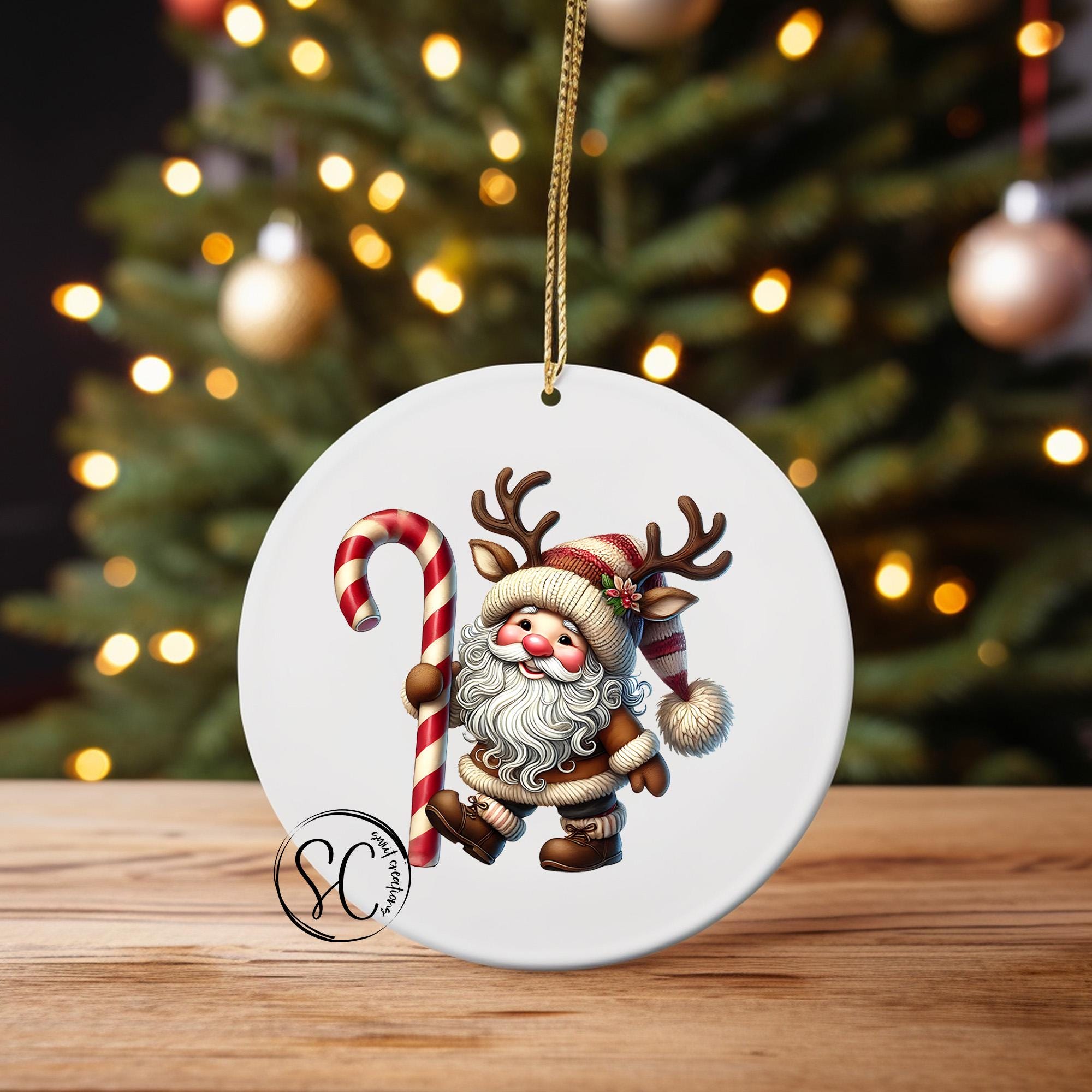 Santa Christmas UV DTF Ornament Transfer O-1117UV