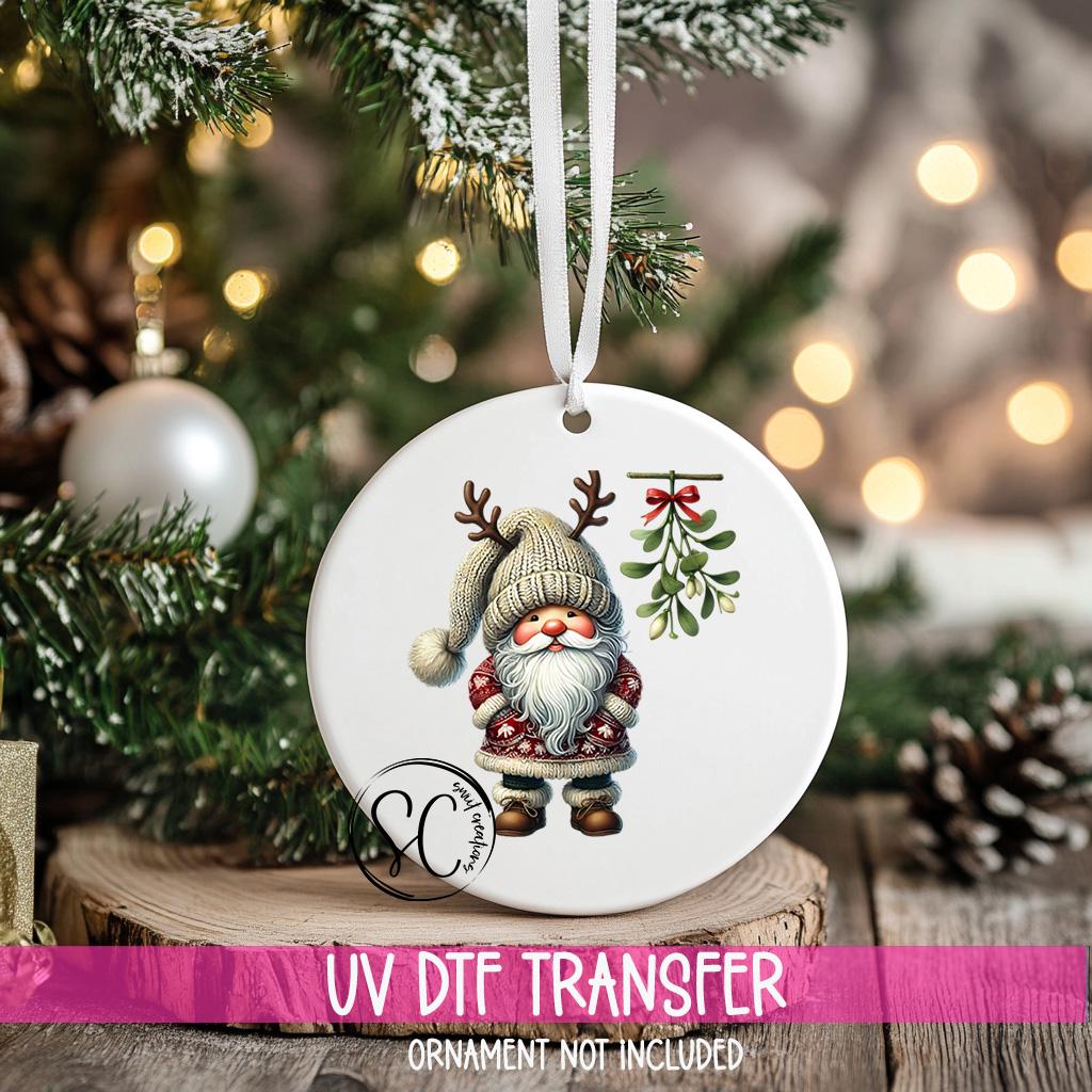 Santa Christmas UV DTF Ornament Transfer O-1125UV
