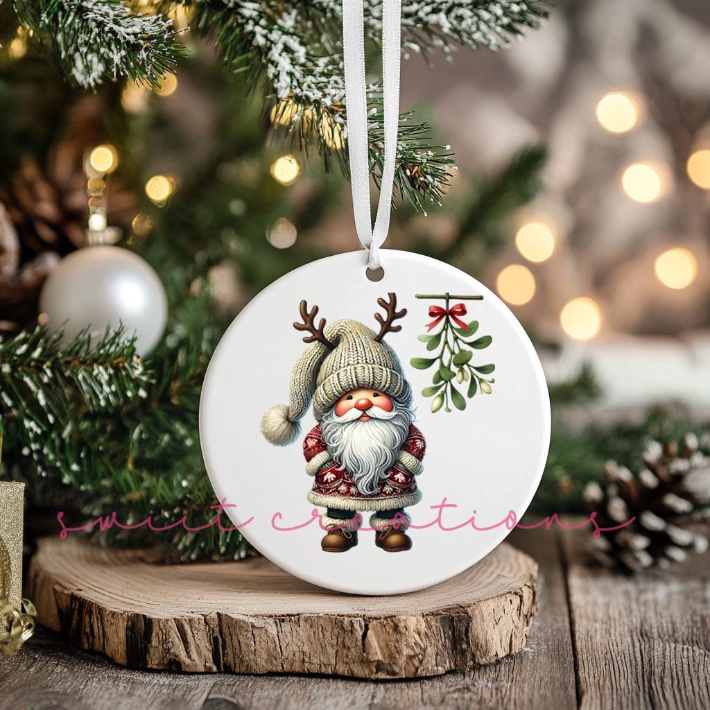 Santa Christmas UV DTF Ornament Transfer O-1125UV