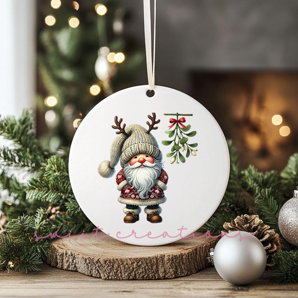 Santa Christmas UV DTF Ornament Transfer O-1125UV