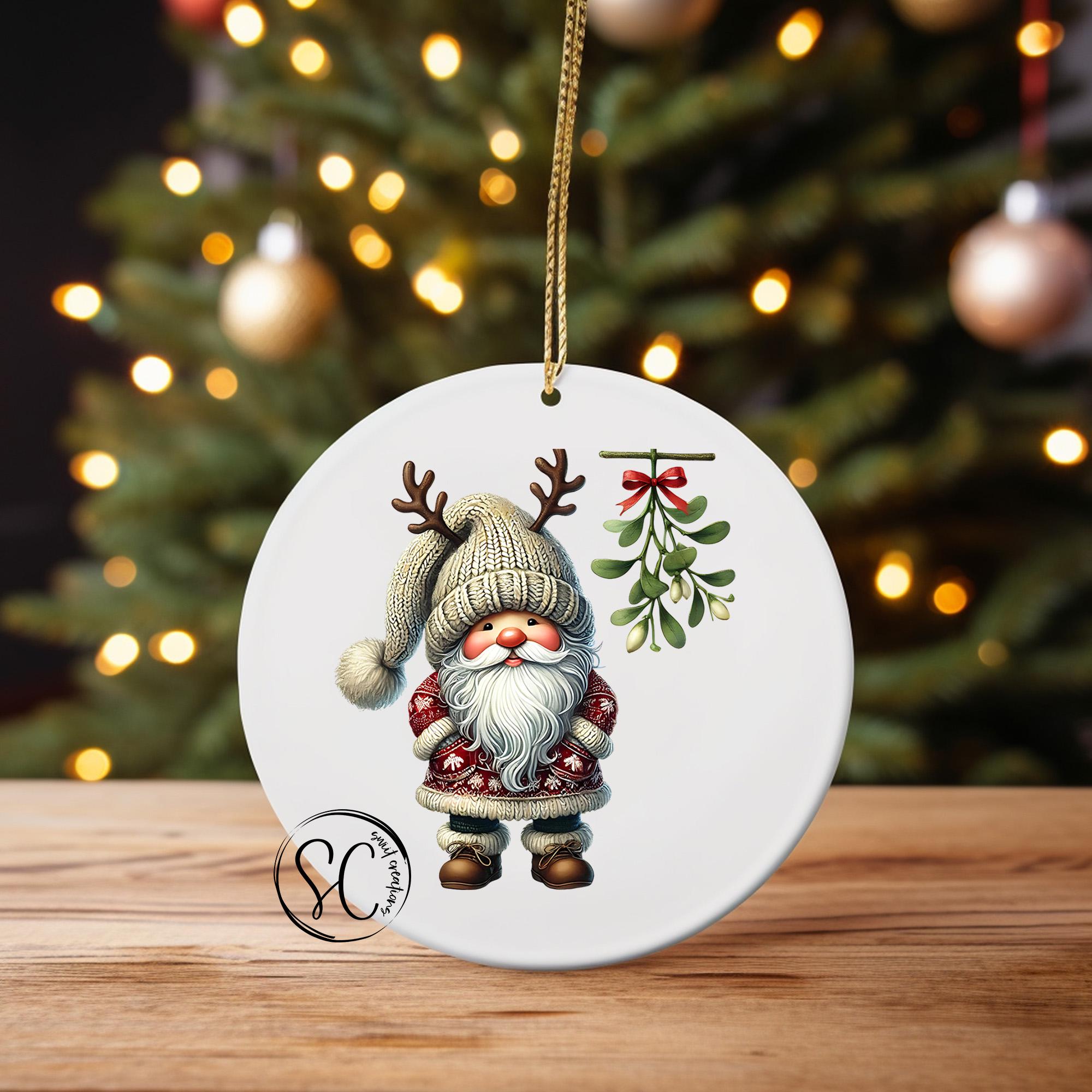 Santa Christmas UV DTF Ornament Transfer O-1125UV