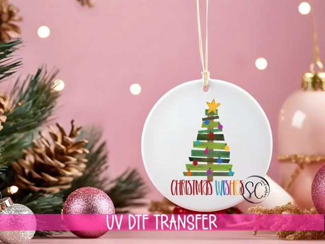Christmas UV DTF Ornament Transfer O-1159UV