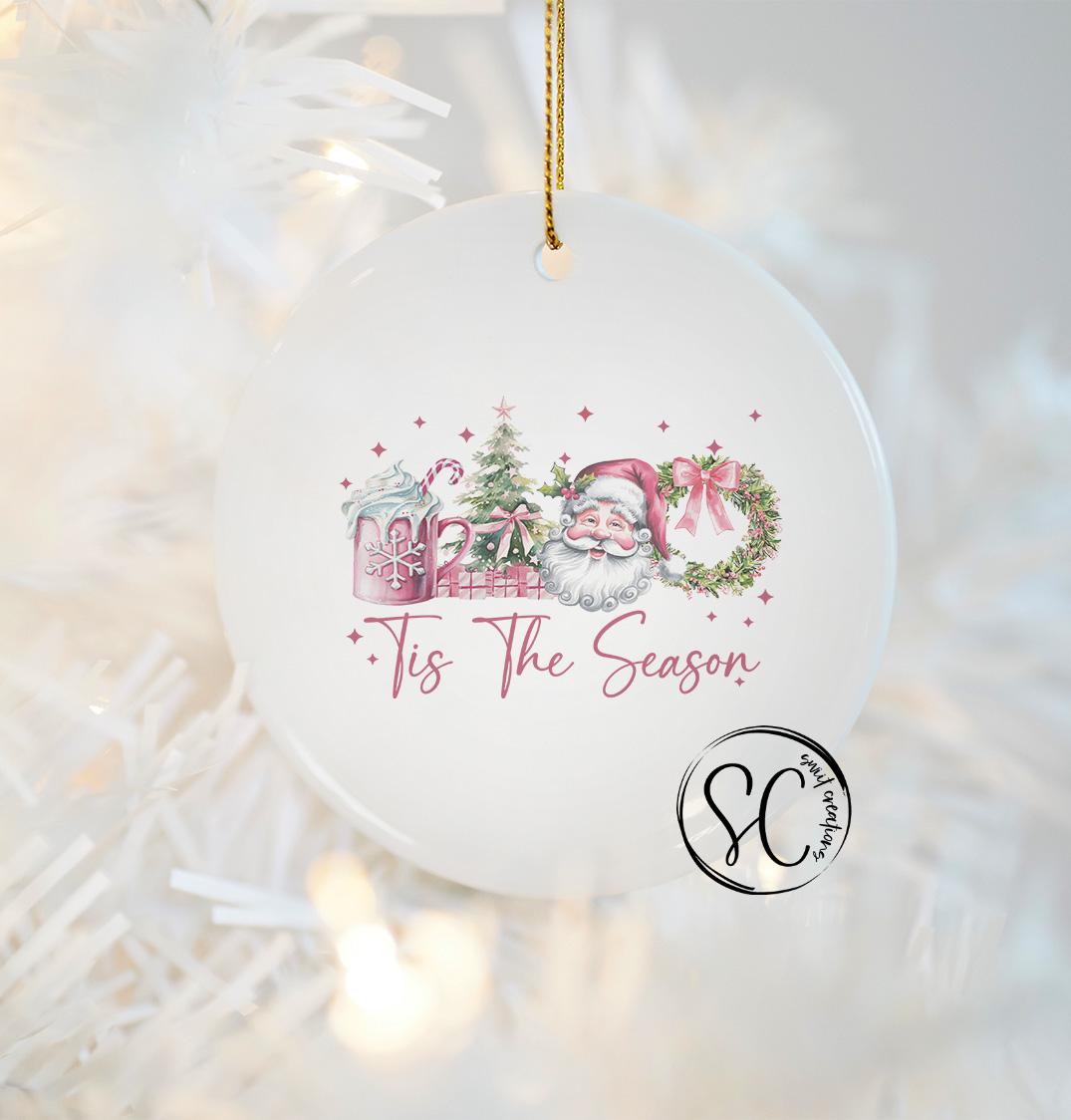 Tis the Season Christmas UV DTF Ornament Transfer O-1209UV