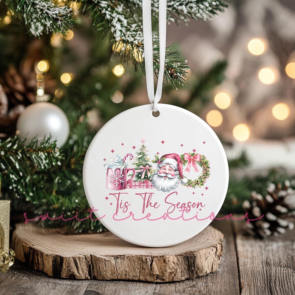 Tis the Season Christmas UV DTF Ornament Transfer O-1209UV