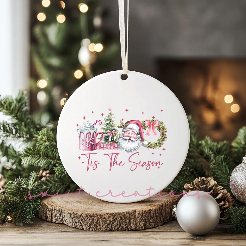 Tis the Season Christmas UV DTF Ornament Transfer O-1209UV
