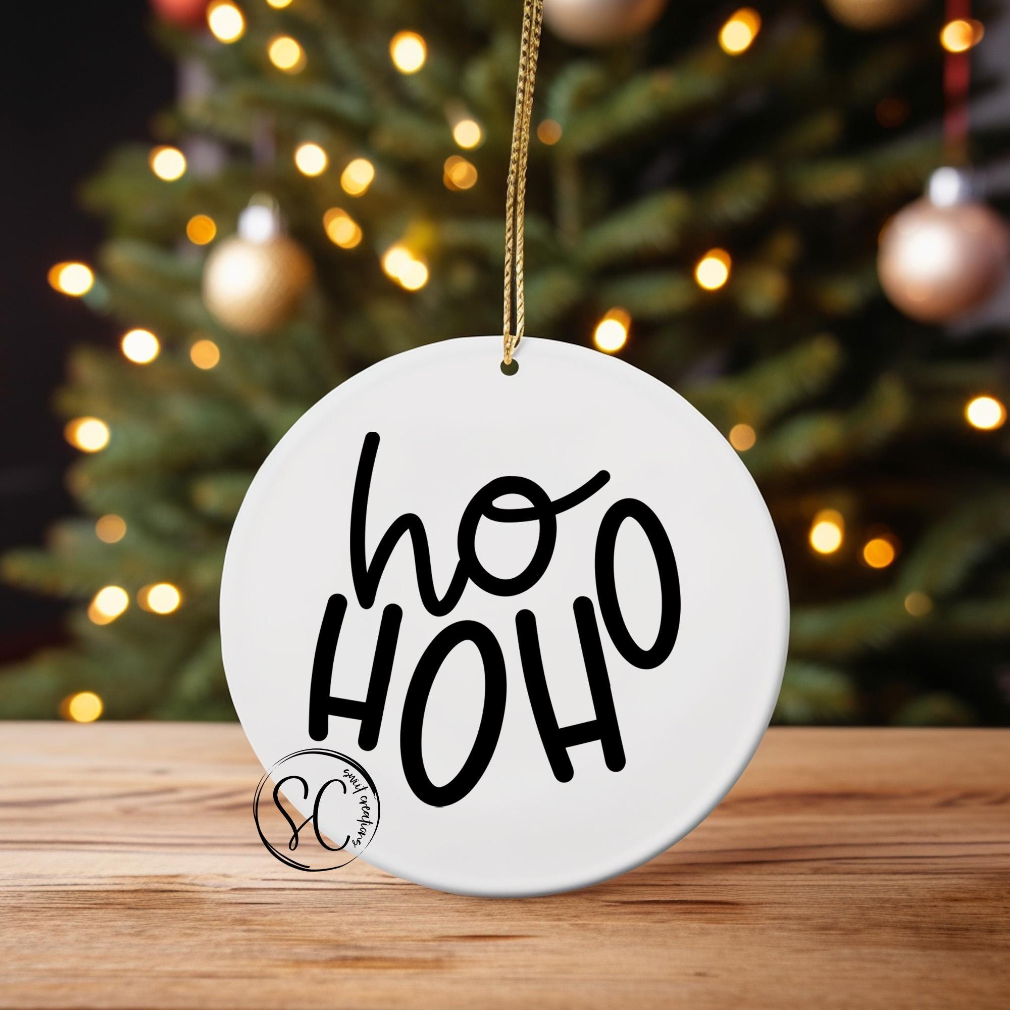 Ho Ho Ho Christmas UV DTF Ornament Transfer OO-011UV