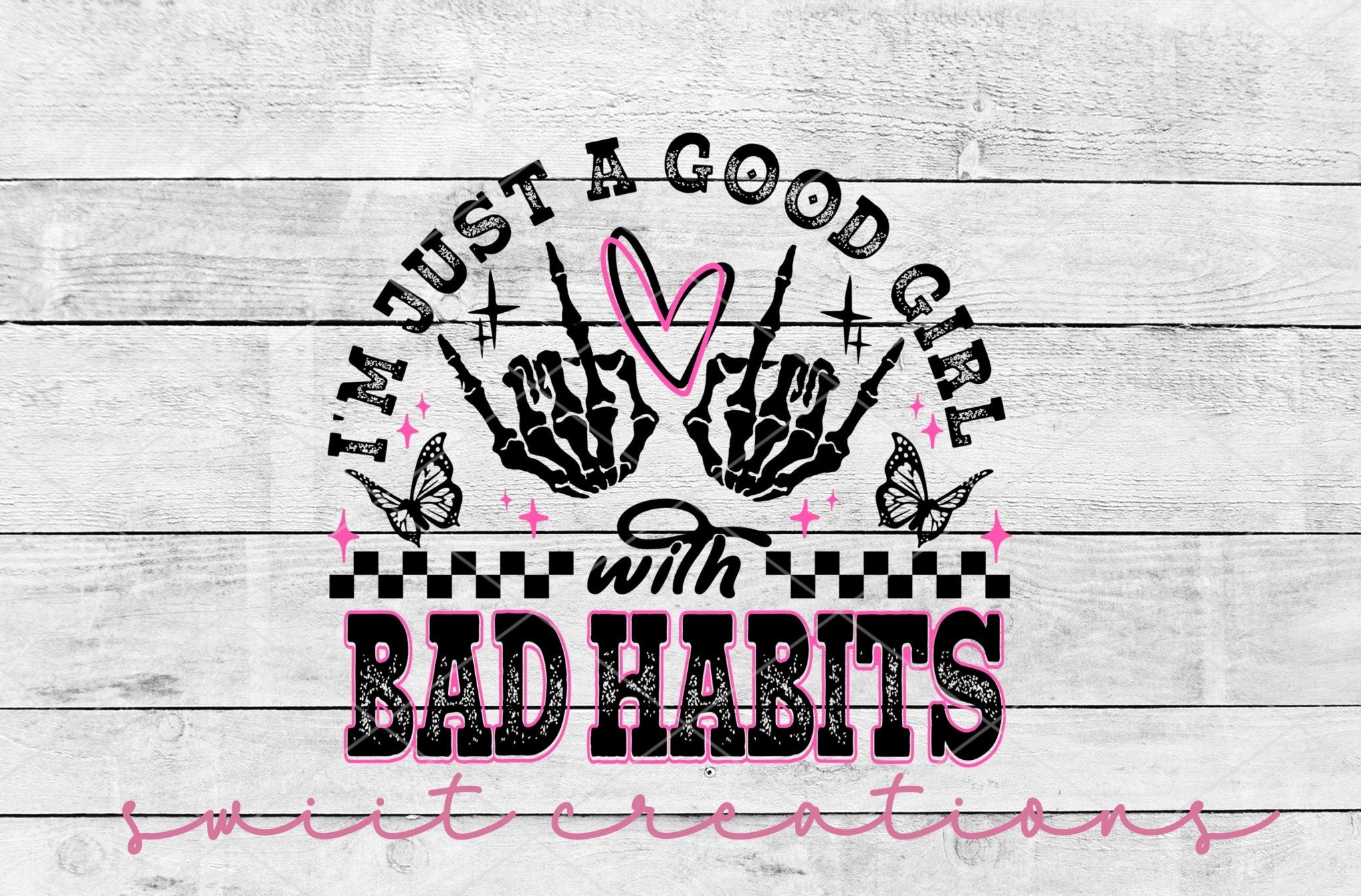 I'm Just a Good Girl with Bad Habits 16oz Tumbler | GT1335 - Swiit Creations