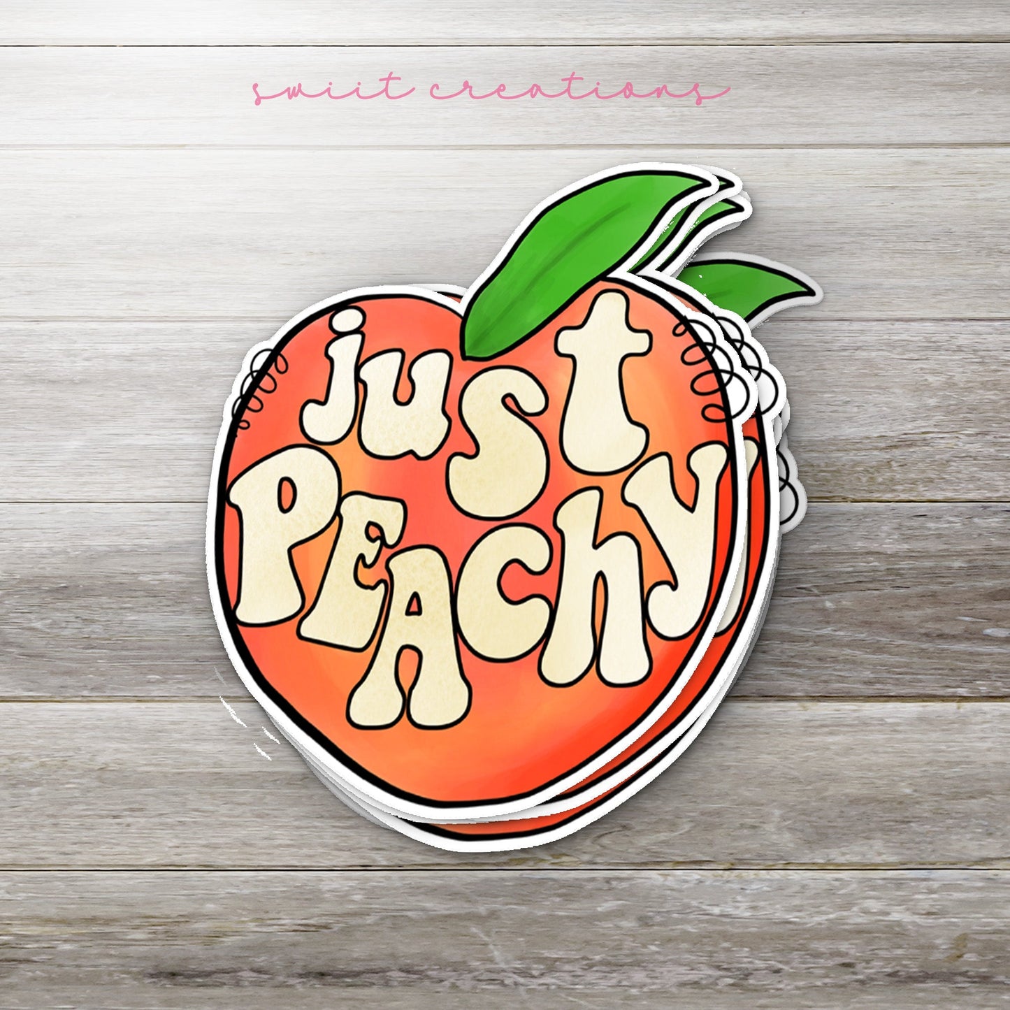 Just Peachy Sticker SS810 - Swiit Creations