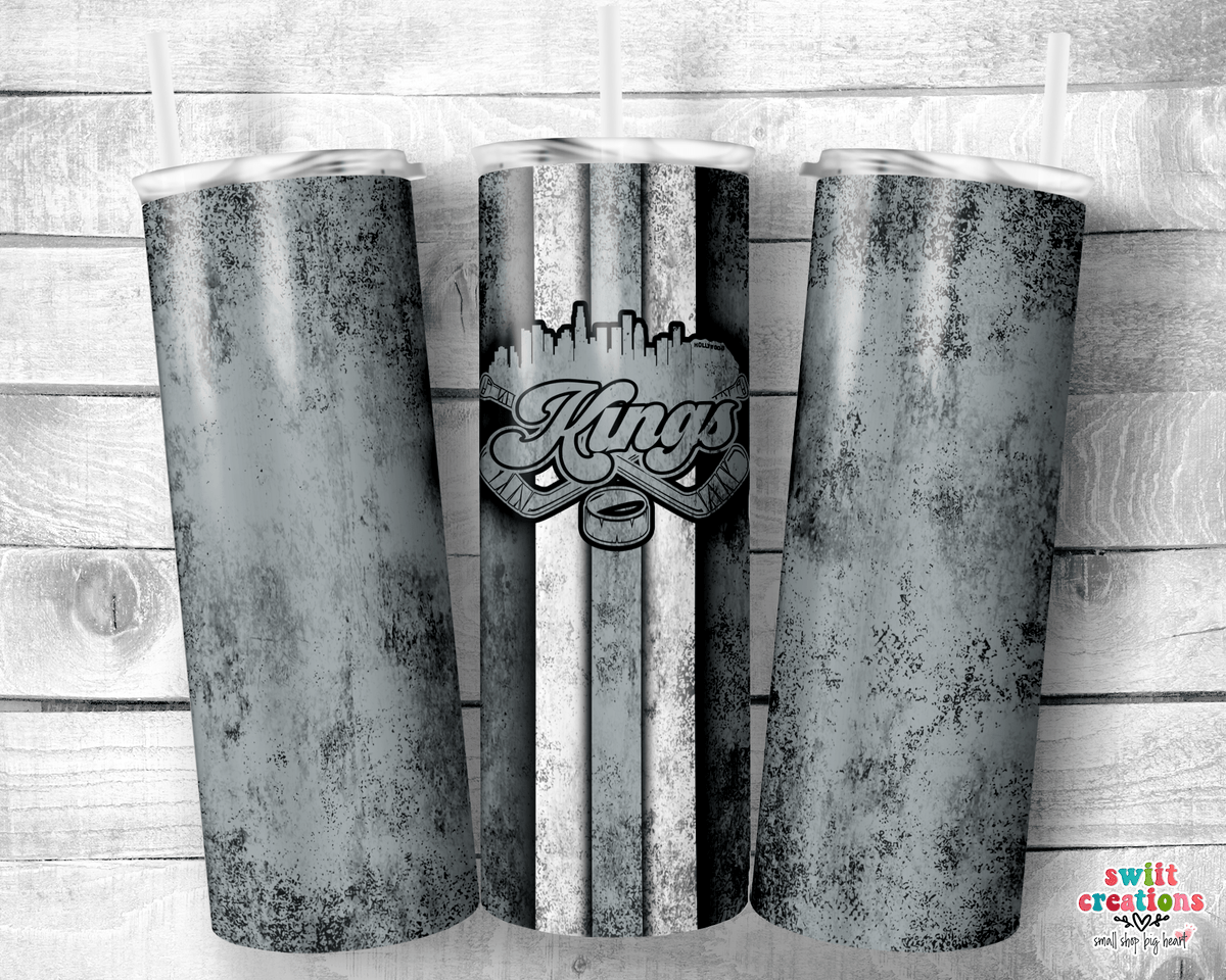 LA Kings Grey Tumbler (T337) - Swiit Creations