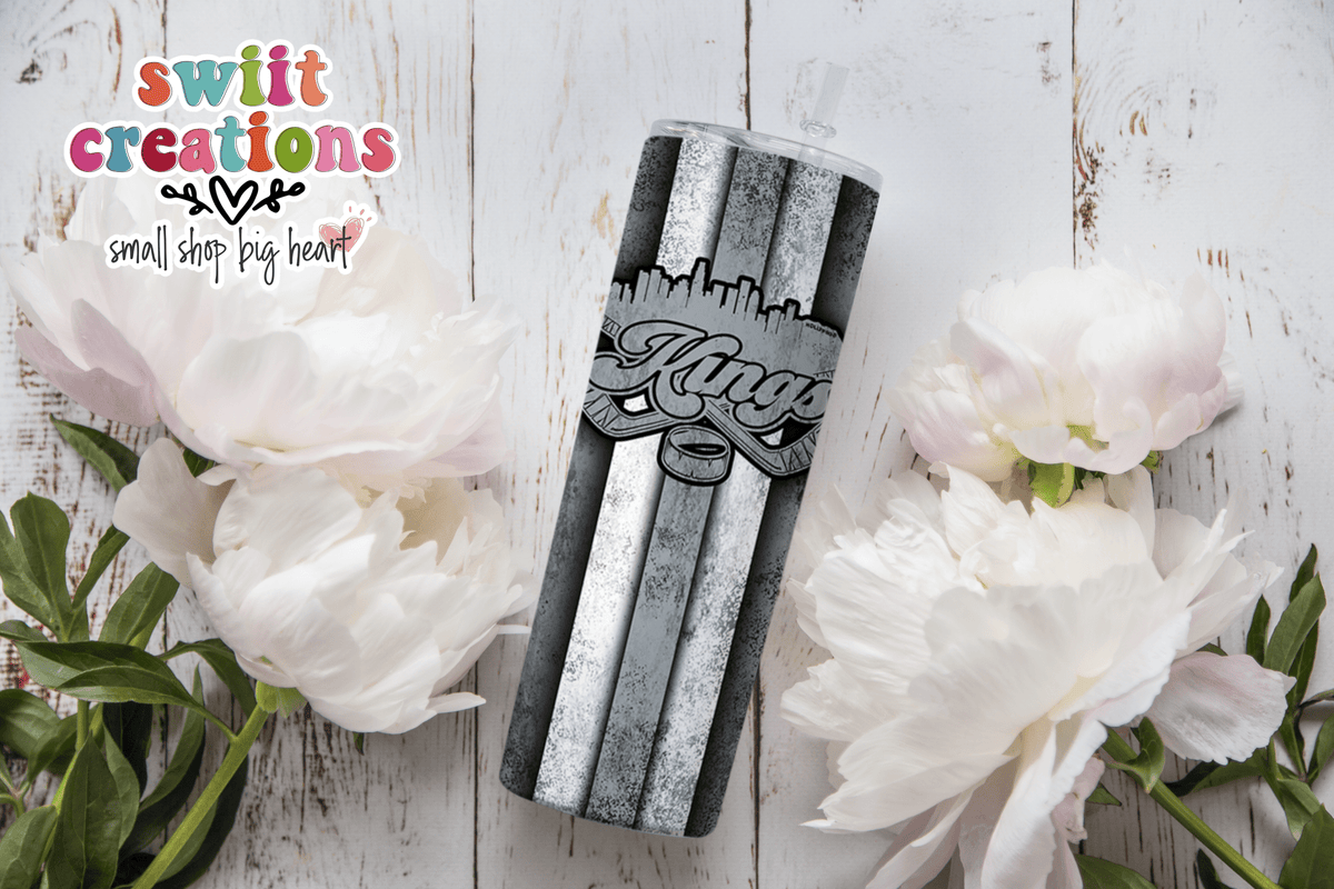 LA Kings Grey Tumbler (T337) - Swiit Creations