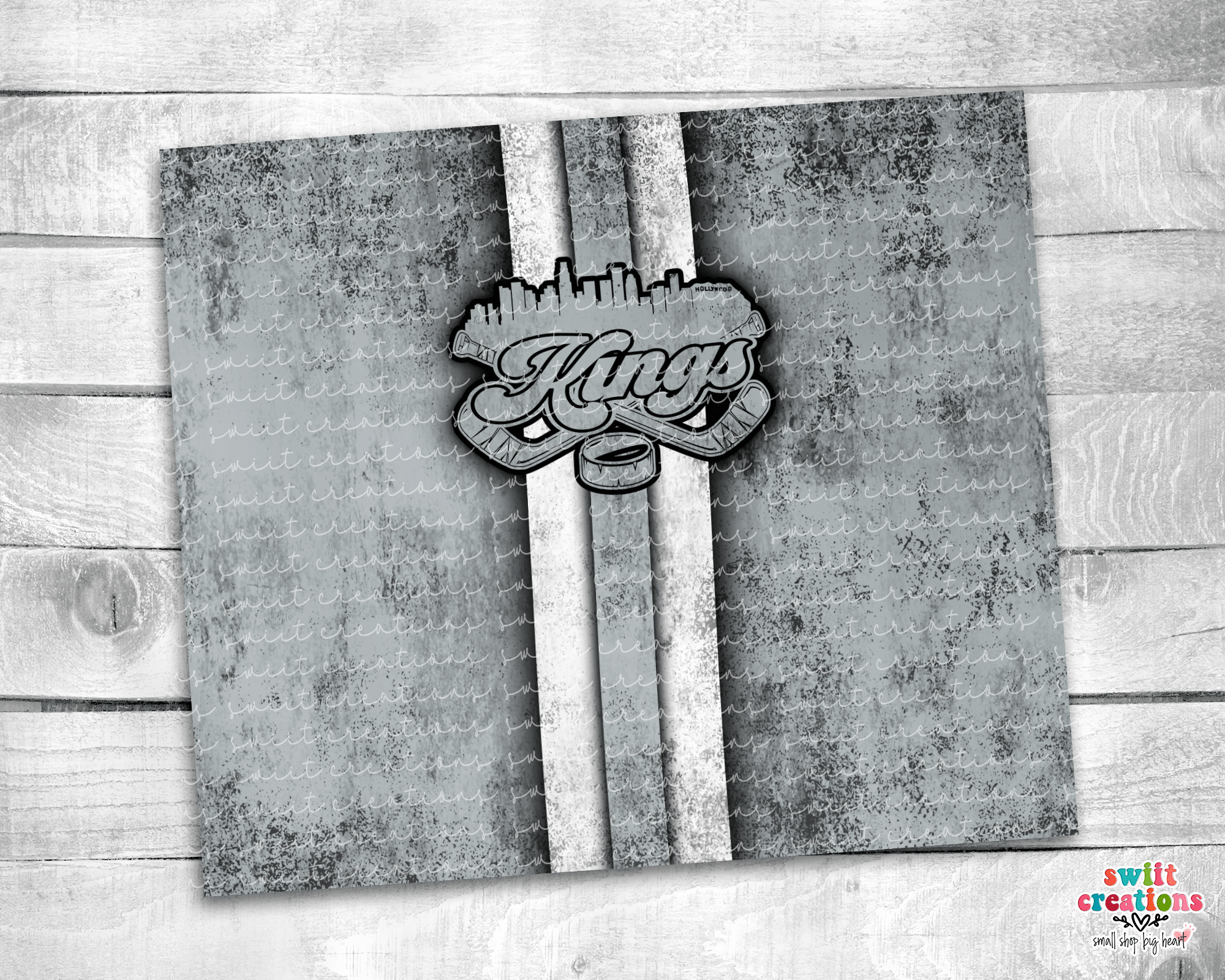 LA Kings Grey Tumbler (T337) - Swiit Creations
