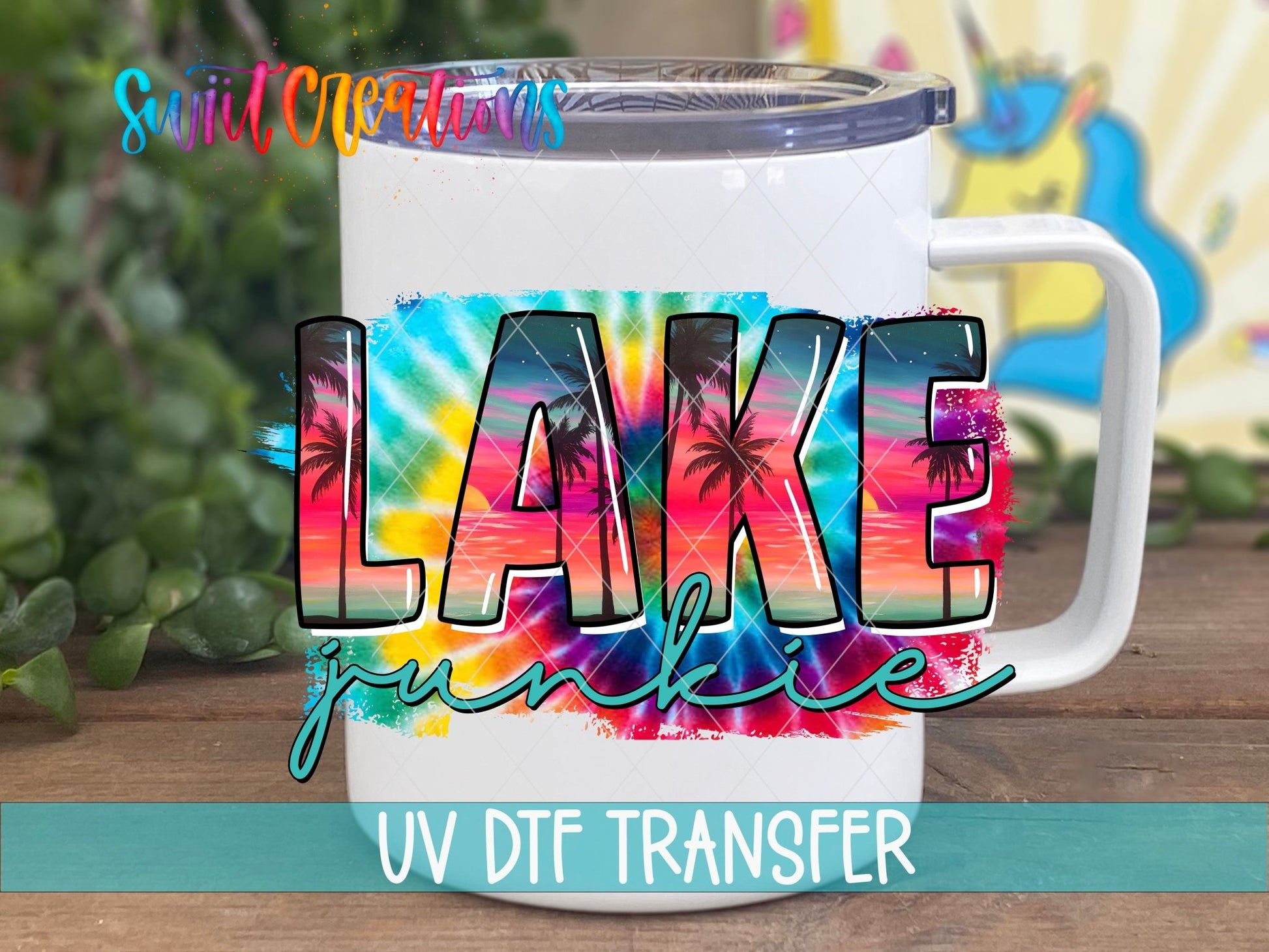 Lake Junkie UV DTF Decal | Lake Life Tumbler Decal | UV043 - Swiit Creations