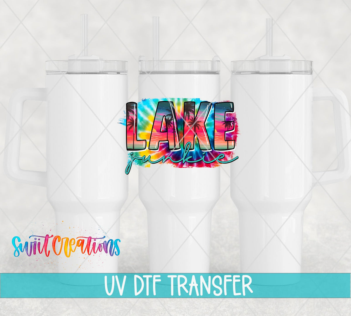 Lake Junkie UV DTF Decal | Lake Life Tumbler Decal | UV043 - Swiit Creations