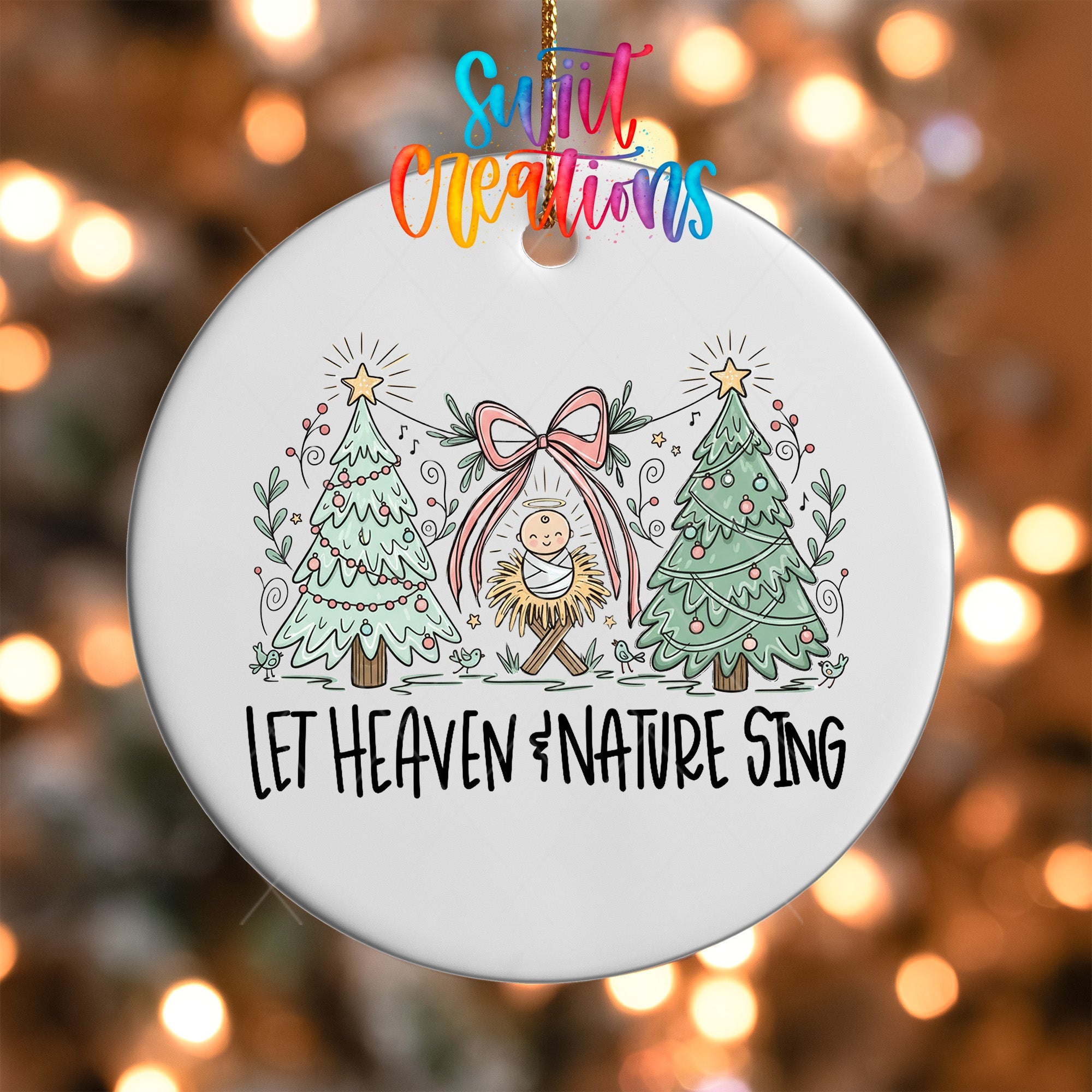 Let Heaven And Nature Sing UV DTF Ornament Transfer | O-1846 - Swiit Creations