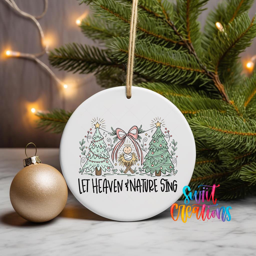 Let Heaven And Nature Sing UV DTF Ornament Transfer | O-1846 - Swiit Creations