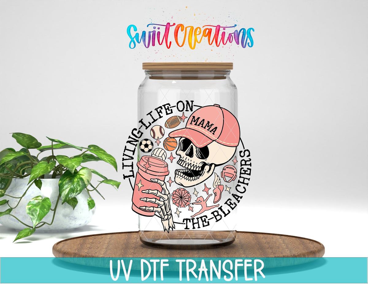 Living Life on the Bleachers UV DTF Cup Decal | UV1038 - Swiit Creations