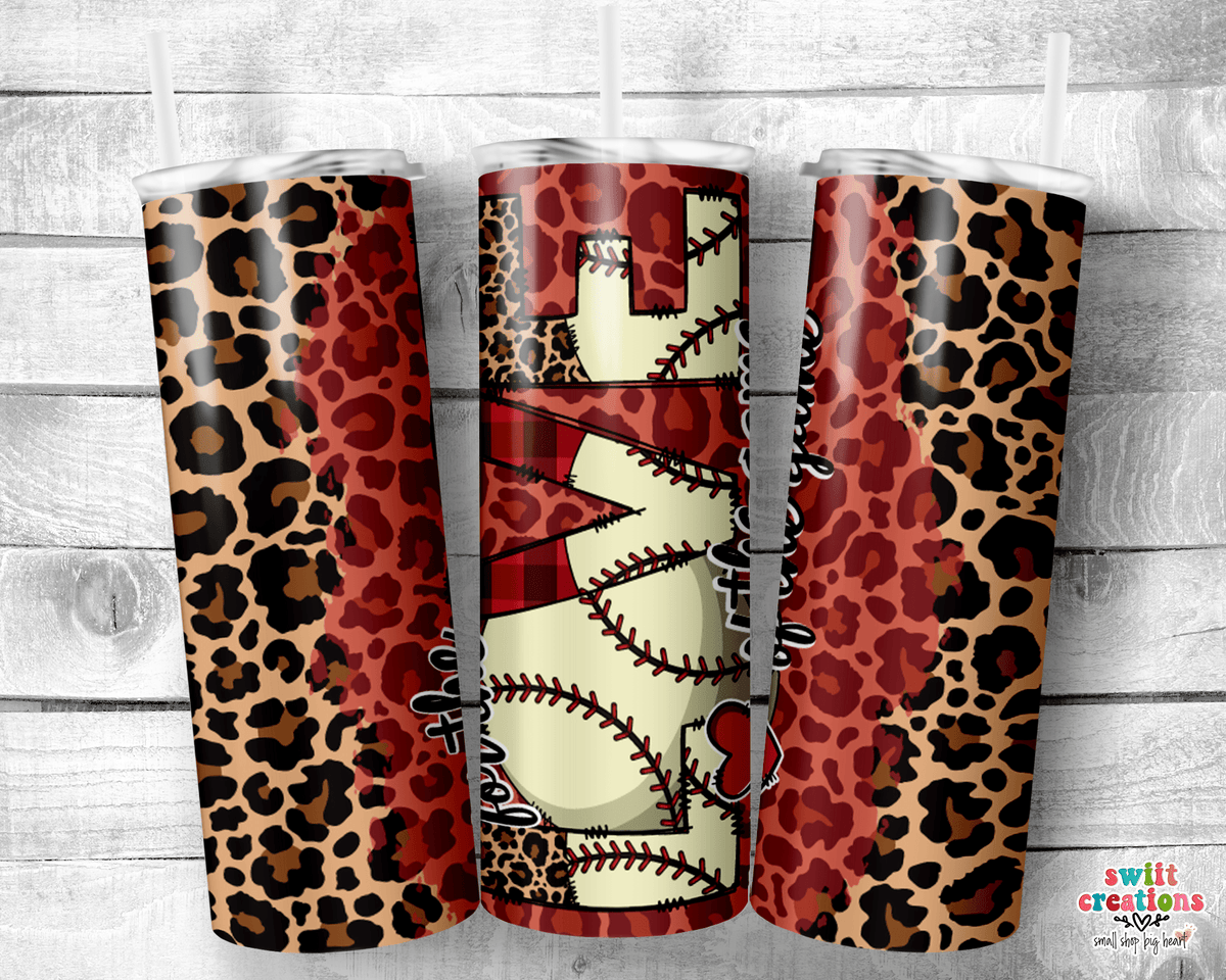 Love Baseball Tumbler (T494) - Swiit Creations
