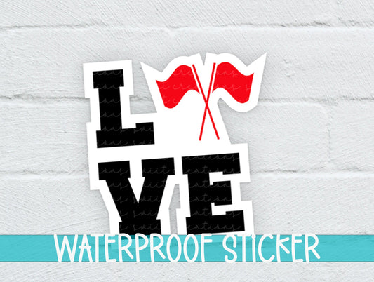 Love Color Guard Red Sticker SS286 - Swiit Creations
