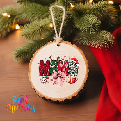 Mama Christmas UV DTF Ornament Transfer | O-1206 - Swiit Creations