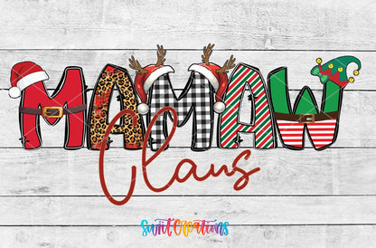 Mawmaw Claus Christmas UV DTF Cup Decal | UV1231 - Swiit Creations